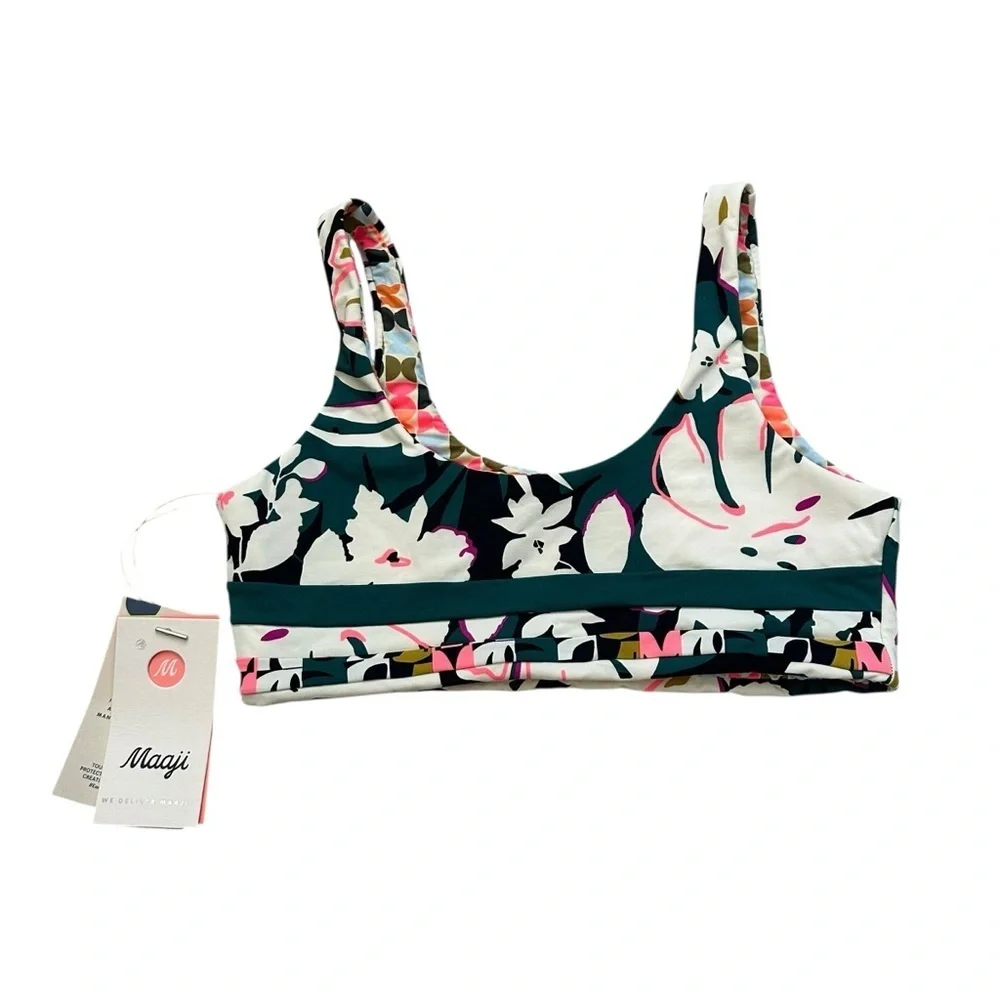 Maaji Girl’s Bikini Tops Bundle Colorful Reversible Beach Vacation Size 14 New